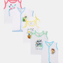 OHMS Infant Kids Pack Of 5 Assorted Cotton Jhablas-picture-58