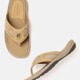 Woodland Men Leather Comfort Sandals-image-68