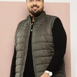 Sztori Men Plus Size Windcheater & Water Resistant Puffer Jacket-picture-39