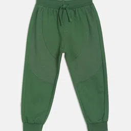 MINI KLUB Infant Boys Green Solid Pure Cotton Joggers-picture-16