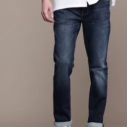 Nautica Men Slim Fit Heavy Fade Stretchable Jeans-picture-5