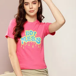Kook N Keech Typography Printed Pure Cotton Slim Fit T-shirt-picture-34
