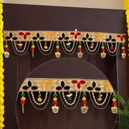 TIED RIBBONS Orange Textured Wall Hanging-image-14