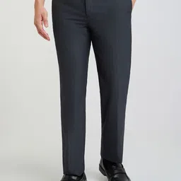 Park Avenue Men Striped Formal Trousers image 1