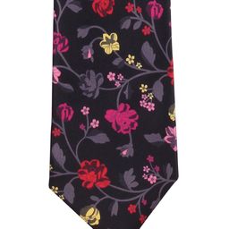 PELUCHE Black & Multicoloured Printed Broad Tie-picture-40