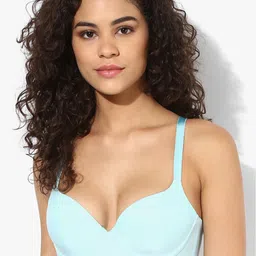 Triumph Aqua Blue 158 Invisible Wired Padded Perfect Support T-Shirt Bra 122I087-4347-picture-11