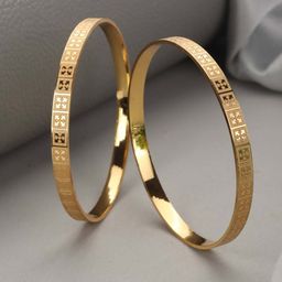 Priyaasi Set Of 2 Gold-Plated Handcrafted Bangles-picture-42