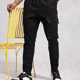 WROGN Men Jogger Fit Cargo Trousers-picture-37