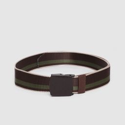 HIGHLANDER Men Brown & Green Striped Belt-picture-31