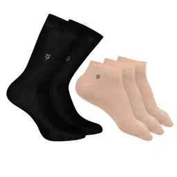FOOTPRINTS Men Pack Of 5 Anti-Odour & Anti-Bacterial Ankle Length Socks-image-83