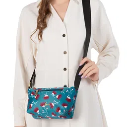 Lavie Women Floral Printed Structured Leather Sling Bag-image-90