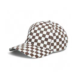 CHOKORE Unisex Checkerboard Printed Cotton Baseball Cap-picture-22