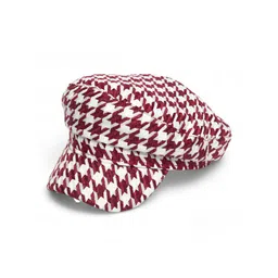 CHOKORE Unisex Houndstooth Self Design Cotton Ascot Cap-picture-25
