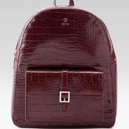 IRTH by House of Titan Women Marlow Croc Textured Backpack-image-21