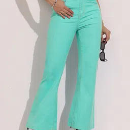 DOLCE CRUDO Downtown Mirage Women Bootcut High-Rise Colored Denim Jeans-image-35