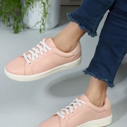 The Roadster Lifestyle Co. Women Pink Comfort Insole Contrast Sole Lace-Ups Sneakers-picture-48
