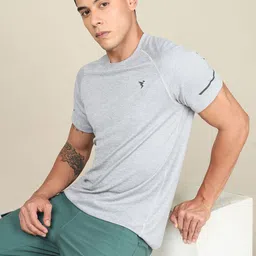 Technosport Round Neck Rapid Dry Antimicrobial Slim Fit Training T-shirt-picture-36