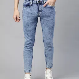 Roadster Men Blue Skinny Fit Light Fade Stretchable Jeans-image-9