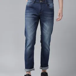 Roadster Men Navy Blue Slim Fit Mid-Rise Clean Look Jeans-picture-26