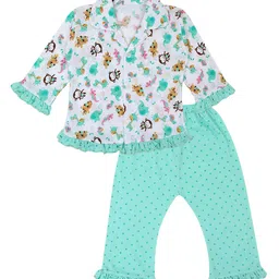 Superminis Girls Conversational Printed Pure Cotton Night suit-picture-23