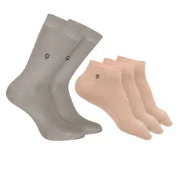 FOOTPRINTS Men Pack Of 5 Anti-Odour & Anti-Bacterial Organic Cotton & Bamboo Socks-picture-23