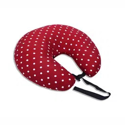 Dormyo Red & White Fibre Filled Breathable Maternity Pillow-image-32