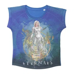 Marvel by Wear Your Mind Girls Blue Eternals Printed Extended Sleeves T-shirt-picture-14