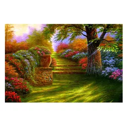 British Terminal Green & Blue Floral & Botanical Wall Poster-picture-15