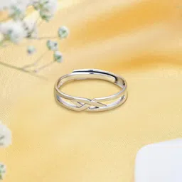Zavya Men Rhodium-Plated 925 Sterling Silver Finger Ring-picture-38