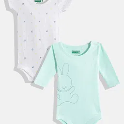 United Colors of Benetton Boys Set of 2 Pure Cotton Rompers-picture-23