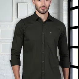 D Finish Smart Fit Spread Collar Pure Cotton Casual Shirt-picture-25