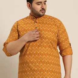 SOJANYA PLUS Geometric Printed Cotton Kurta-picture-19