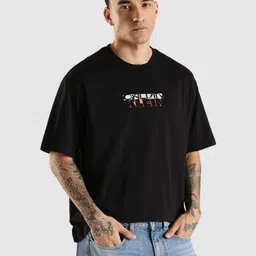 Calvin Klein Jeans Brand Logo Printed Drop-Shoulder Sleeves Cotton Relaxed Fit T-shirt-picture-29