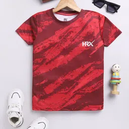 HRX by Hrithik Roshan Boys Printed Moisture Wicking T-shirt-picture-21