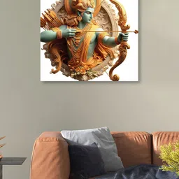 OLIVE TREE White & Orange Canvas Religious Paintings Wall Art-picture-36