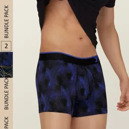 XYXX Men Pack of 2 Flux IntelliSoft Micro Modal Trunks-image-75