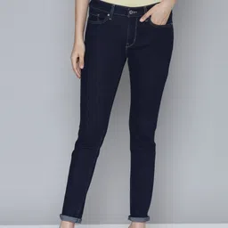 levis Levi's Women's 711 Dark Indigo Blue Skinny Fit Stretchable Jeans-picture-13