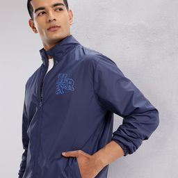 HRX by Hrithik Roshan Logo Detail Lifestyle Bomber Jacket-image-60
