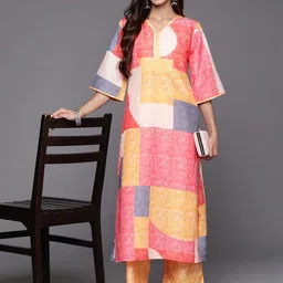 Varanga Women Printed Regular Kurta with Trousers-picture-11