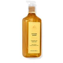 Bath & Body Works Kitchen Lemon Cleansing Gel Hand Soap with Natural Essential Oils- 236ml-picture-18