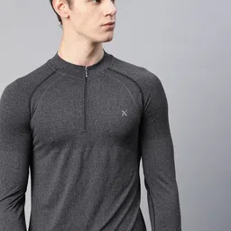 HRX By Hrithik Roshan Men Charcoal Solid Seamless Rapid-Dry Training Jackets-picture-35