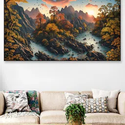 DEKORSTATION Multicoloured Floral and Botanical Canvas Painting-picture-29