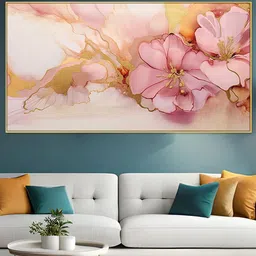 DEKORSTATION Multicoloured Floral and Botanical Canvas Painting-picture-36