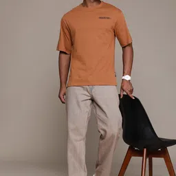 The Roadster Lifestyle Co. Printed Pure Cotton Relaxed Fit T-shirt-picture-15