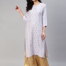 Readiprint Fashions Women Floral Embroidered Floral Kurta-image-30