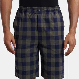 Jockey Men Checked Pure Cotton Shorts-picture-38