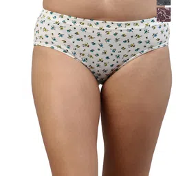 Feelings Pack Of 3 Assorted Floral Printed Cotton Mid-Rise Anti Microbial Hipster Briefs-picture-39