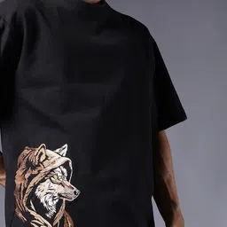 PRONK Men Graphic Printed Round Neck Cotton Oversized T-shirt-picture-30
