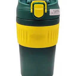 YK Green & Yellow Single Stainless Steel Colourblocked Water Bottle 480 ML-picture-23