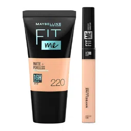 Maybelline Set of New York Fit Me Matte+Poreless Foundation-220 + Concealer-25-image-42